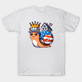 A Whimsical Tribute to American Culture in Cartoon Style T-Shirt T-Shirt